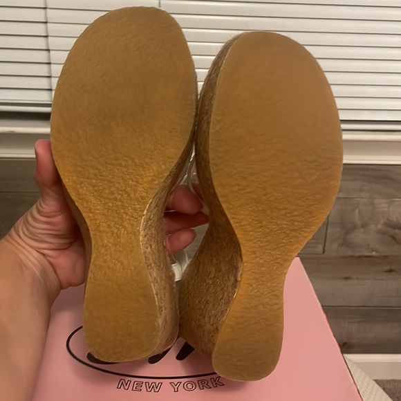 SM New York White Sandal/Wedge Size 8.5 - Picture 4 of 7